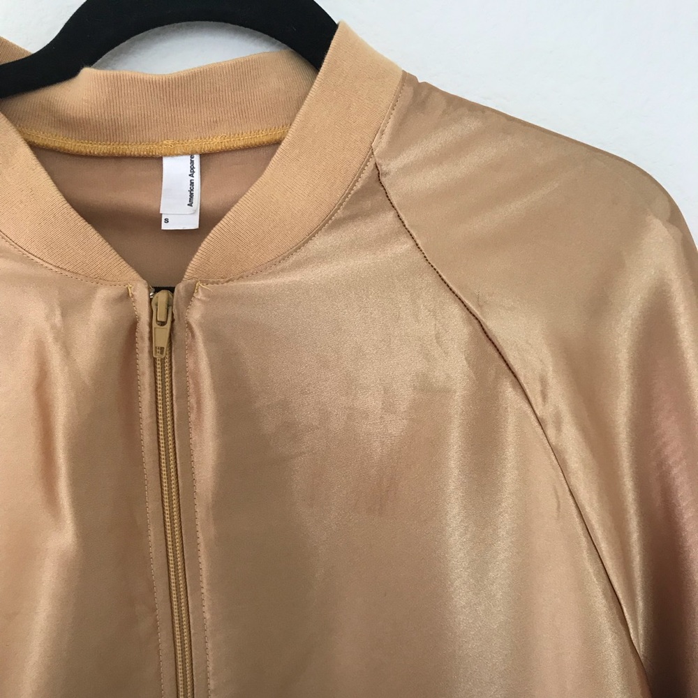 Unisex Metallic Gold Zip up Jacket from AA